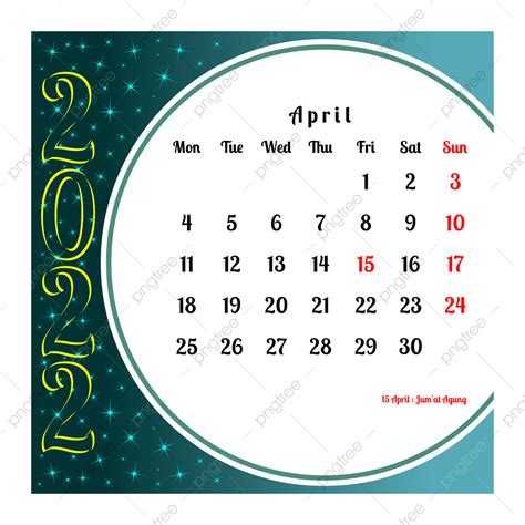 Calendar April Vector Png Images Desk Calendar April Desk