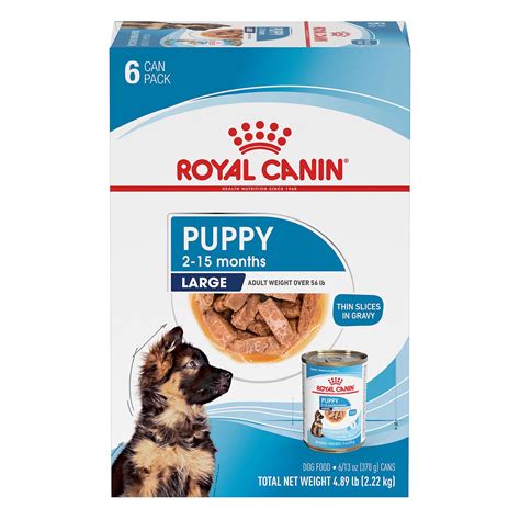 Royal Canin Large Breed Puppy Dog Wet Food - 13 Oz., 6 Count, Variety ...