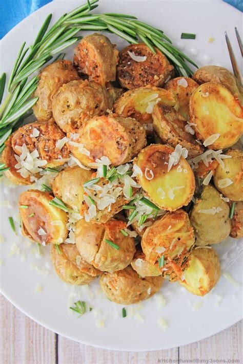 Air Fryer Rosemary Roasted Potatoes Kitchen Fun With My 3 Sons