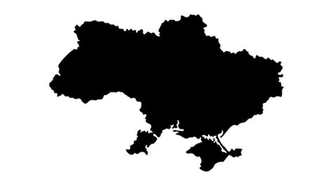 Premium Vector | Ukraine map in black color ukraine map vector ...