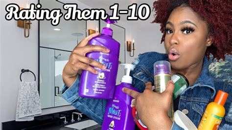 Rating My Natural Hair Products From 1 10 Shaybella Youtube