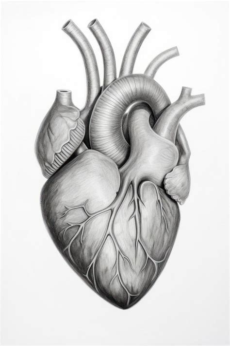 Real heart drawing sketch illustrated. | Free Photo Illustration - rawpixel