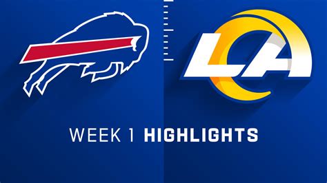 Buffalo Bills Vs Los Angeles Rams Highlights Week 1