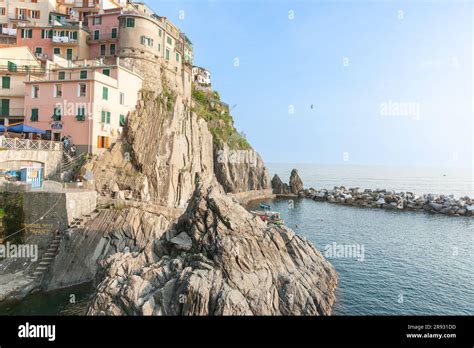 Manarola Italy April Homes Of Manarola Ancient Fishing