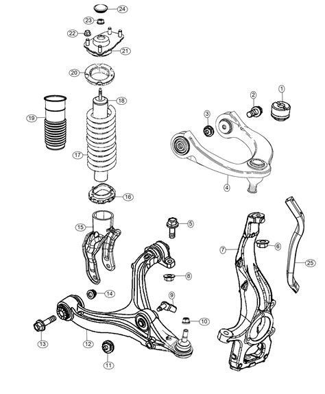 Dodge Durango Shock Absorber Kit Suspension Front Left Ae