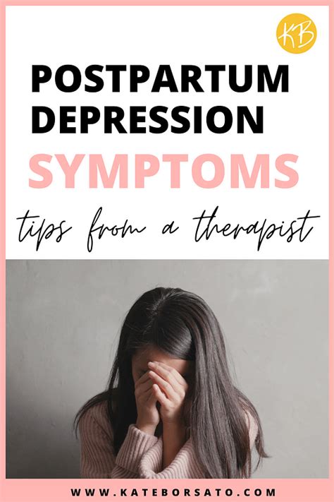 Signs Of Postpartum Depression What NOT To Ignore Kate Borsato