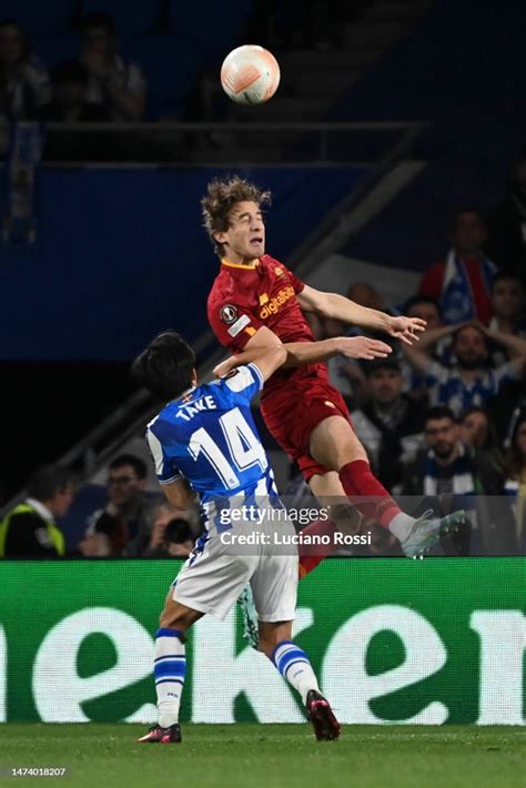 As Roma Player Edoardo Bove During The Uefa Europa League Round Of 16