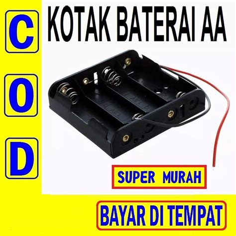 Jual PAC 20C COD Kotak Box Baterai Aa 4 Slot Tempat Battery Holder A2