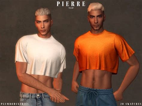 The Sims Resource Pierre Top Crop Top For Men Monica Dress