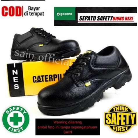 Jual Sepatu Safety Pria Ujung Besi Sepatu Boot Sepatu Kerja Lapangan