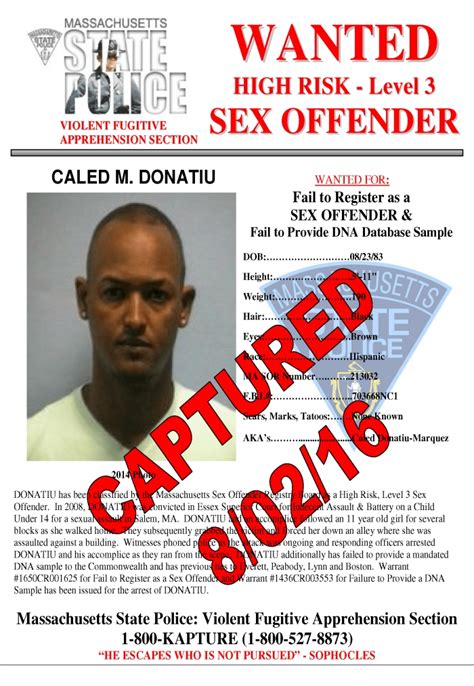 Th Mass Most Wanted Sex Offender Arrested In Attleboro New Bedford Guide