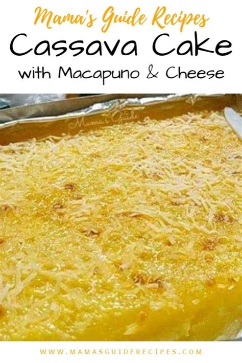 Cassava Cake With Macapuno And Cheese Pinoy Dessert Filipino Desserts