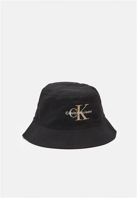 Calvin Klein Jeans Monogram Bucket Hat Unisex Hat Fashion Black