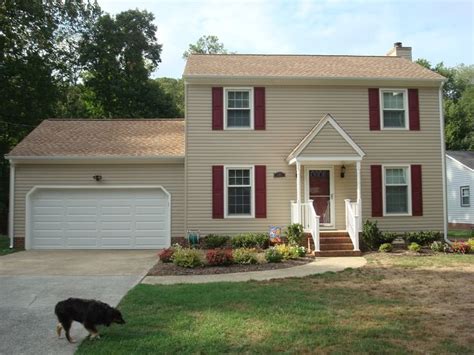 Tan Home What Color Shutters