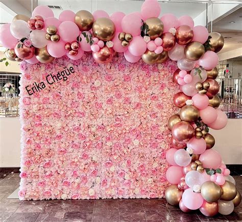 Hermoso Balloon Garlad En Panel De Flores Balloon Wall Balloon Arch