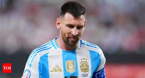 Messi May Skip Argentina S Copa America Game Against Peru To Rest Football News Times Of India