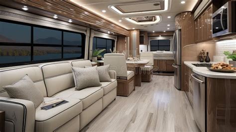 Premium motorhome interior stock illustration. Illustration of spacious ...