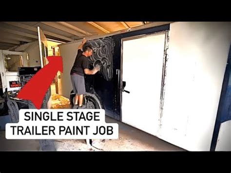 Race Trailer Paint Job Using PPG ALK 200 Single Stage Paint YouTube