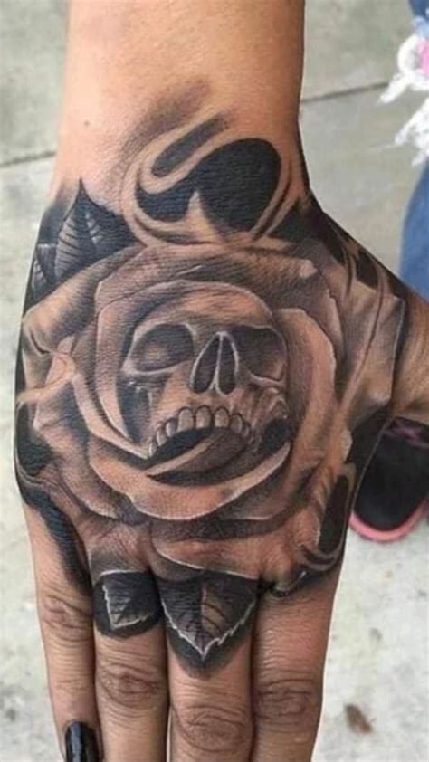 Tattowelly In 2022 Hand Tattoos For Guys Hand Tattoos Rose Hand