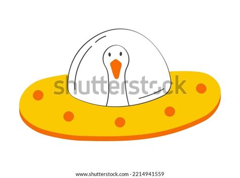 Hand Drawn Cute Goose Modern Vector Stock Vector Royalty Free 2214941559 Shutterstock