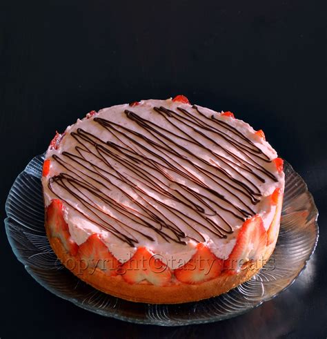 Tasty Treats Strawberry Chocolate Mousse Cake Eggless