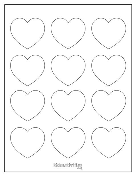 Free Heart Template For Crafts | Kids Activities Blog