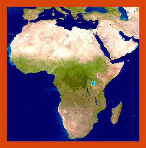 Satellite map of Africa | Maps of Africa | GIF map | Maps of the World ...