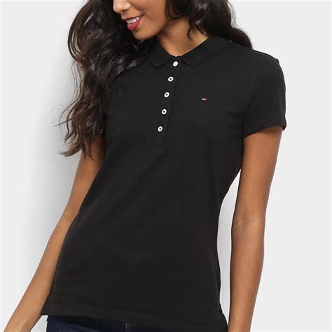 Camisa Polo Tommy Hilfiger Básica Feminina Zattini