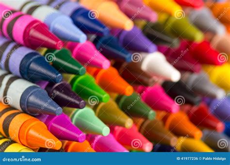 Multicolored Crayons Closeup Stock Photo Image Of Pigment