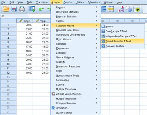 How To Perform A Paired Samples T Test In Spss