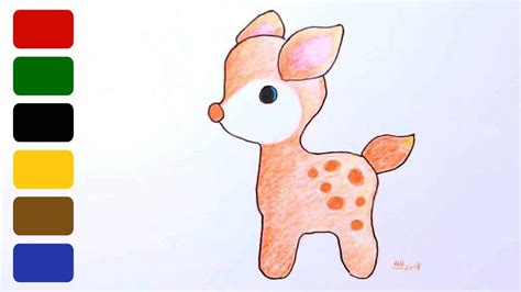 Deer Drawing Easy Cute