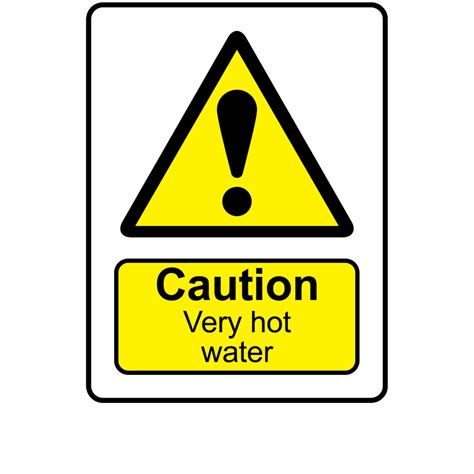 Buy Caution Very Hot Water Labels | Danger & Warning Stickers