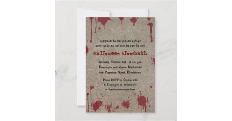 Bloody Halloween Party Invitation | Zazzle