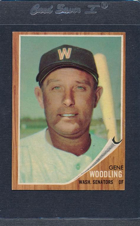 Topps Gene Woodling Senators Ex Mt Ebay