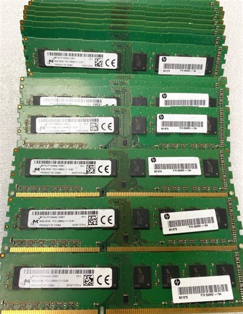 Micron DDR3 RAM 8 Go 1600 MHz Mémoire de bureau DDR3 8 Go 2Rx8 PC3