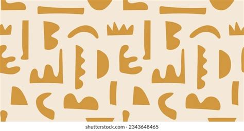 Doodle Abstract Ethnic Pattern Tribal Seamless Stock Illustration