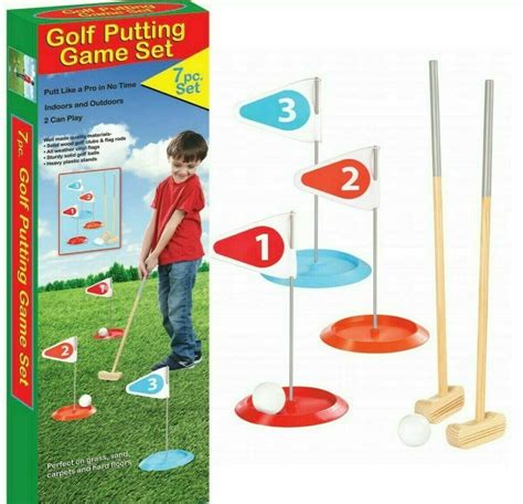 Lexi Home 7 pc Golf Putting Game for Kids - Indoor or Outdoor - Walmart.com