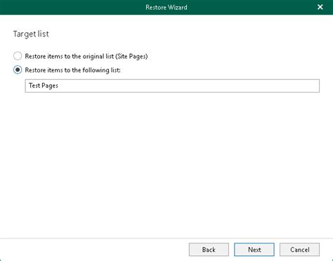 Step 4 Specify Target List Veeam Backup For Microsoft 365 Explorers