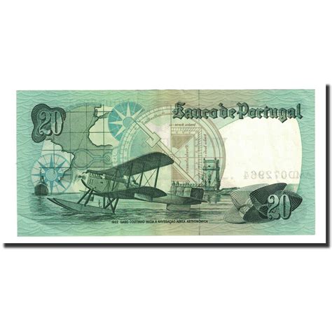 167467 Banknote Portugal 20 Escudos 1978 10 04 KM 176b UNC 63