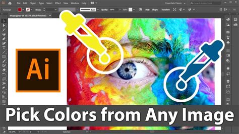 How To Select Colors From Image In Illustrator Trick YouTube