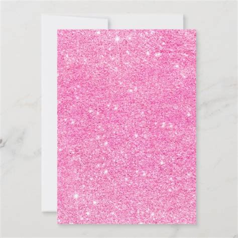 Modern Chic Pink Pink Glitter Photo Bridal Shower Invitation Zazzle