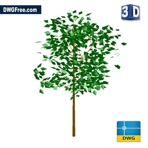 3D Tree DWG [ Drawing 2025 ] in AutoCAD FREE. DwgFree