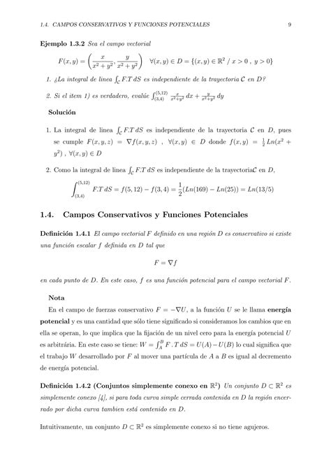 Integral De Linea Integral De Superficie Y Aplicaciones Pdf