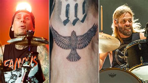 Travis Barker Gets Hawk Tattoo In Tribute To Taylor Hawkins