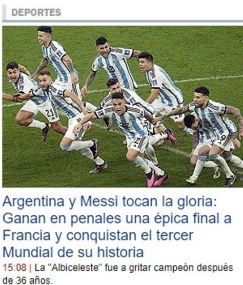 La Prensa Del Mundo Se Rinde A Los Pies De Lionel Messi Mdz Online