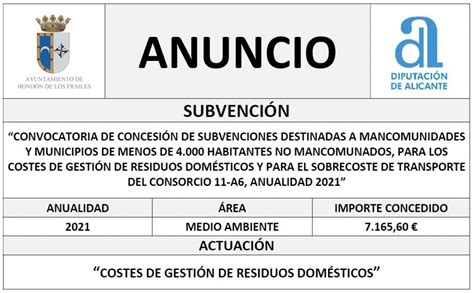 Convocatoria De Concesi N De Subvenciones Destinadas A Mancomunidades