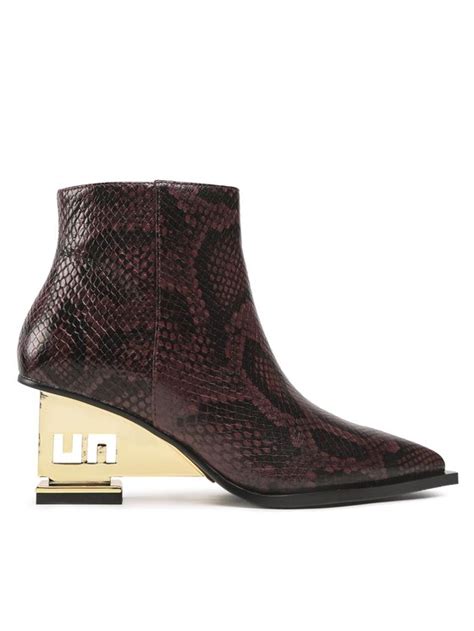 United Nude Botki Un Bootie Mid Bordowy Modivo Pl