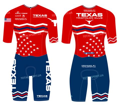 Texas Tri Suit Design Red Blue