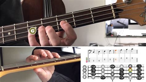 The C Major Scale For Bassguitar YouTube