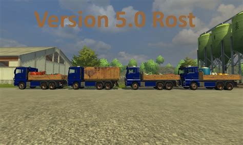 LS2013 MAN TGX HKL mit Container v 5 0 Rost MAN Mod für